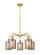 Ballston Five Light Chandelier in Satin Gold (405|516-5CR-SG-G116)