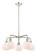 Downtown Urban Five Light Chandelier in Polished Nickel (405|516-5CR-PN-G91)