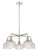 Downtown Urban Five Light Chandelier in Polished Nickel (405|516-5CR-PN-G412)