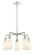 Downtown Urban Five Light Chandelier in Polished Chrome (405|516-5CR-PC-G801)