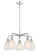 Downtown Urban Five Light Chandelier in Polished Chrome (405|516-5CR-PC-G441)