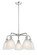 Ballston Five Light Chandelier in Polished Chrome (405|516-5CR-PC-G381)