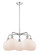 Downtown Urban Five Light Chandelier in Polished Chrome (405|516-5CR-PC-G121-8)