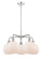 Ballston Five Light Chandelier in Polished Chrome (405|516-5CR-PC-G121-8)