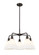 Downtown Urban Five Light Chandelier in Oil Rubbed Bronze (405|516-5CR-OB-GBC-81)