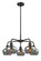 Downtown Urban Five Light Chandelier in Oil Rubbed Bronze (405|516-5CR-OB-G93)