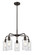 Ballston Five Light Chandelier in Oil Rubbed Bronze (405|516-5CR-OB-G804)