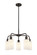 Downtown Urban Five Light Chandelier in Oil Rubbed Bronze (405|516-5CR-OB-G801)