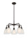 Downtown Urban Five Light Chandelier in Oil Rubbed Bronze (405|516-5CR-OB-G381)