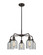 Ballston Five Light Chandelier in Oil Rubbed Bronze (405|516-5CR-OB-G257)