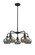 Ballston Five Light Chandelier in Matte Black (405|516-5CR-BK-G93)