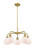 Downtown Urban Five Light Chandelier in Brushed Brass (405|516-5CR-BB-G91)
