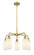 Ballston Five Light Chandelier in Brushed Brass (405|516-5CR-BB-G801)