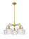 Downtown Urban Five Light Chandelier in Brushed Brass (405|516-5CR-BB-G402)