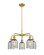 Ballston Five Light Chandelier in Brushed Brass (405|516-5CR-BB-G257)