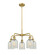 Downtown Urban Five Light Chandelier in Brushed Brass (405|516-5CR-BB-G2511)