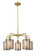 Ballston Five Light Chandelier in Brushed Brass (405|516-5CR-BB-G116)