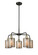 Downtown Urban Five Light Chandelier in Black Antique Brass (405|516-5CR-BAB-G116)