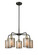 Ballston Five Light Chandelier in Black Antique Brass (405|516-5CR-BAB-G116)