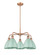 Downtown Urban Five Light Chandelier in Antique Copper (405|516-5CR-AC-MBD-75-SF)