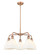 Downtown Urban Five Light Chandelier in Antique Copper (405|516-5CR-AC-GBD-751)