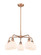 Downtown Urban Five Light Chandelier in Antique Copper (405|516-5CR-AC-G121-6)