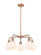Ballston Five Light Chandelier in Antique Copper (405|516-5CR-AC-G121-6)