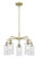 Downtown Urban Five Light Chandelier in Antique Brass (405|516-5CR-AB-G804)
