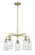 Ballston Five Light Chandelier in Antique Brass (405|516-5CR-AB-G804)