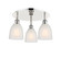 Ballston Three Light Semi-Flush Mount in Polished Nickel (405|516-3C-PN-G441)