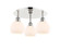 Ballston Three Light Flush Mount in Polished Nickel (405|516-3C-PN-G121-6)