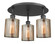 Ballston Three Light Flush Mount in Matte Black (405|516-3C-BK-G116)