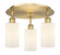 Ballston Three Light Semi-Flush Mount in Brushed Brass (405|516-3C-BB-G801)