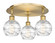 Ballston Three Light Flush Mount in Brushed Brass (405|516-3C-BB-G1213-6)