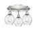 Ballston Three Light Flush Mount in Antique Brass (405|516-3C-AB-G362)
