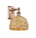 Ballston One Light Wall Sconce in Antique Copper (405|516-1W-AC-RBD-8-NAT)