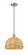 Ballston One Light Mini Pendant in Satin Nickel (405|516-1S-SN-RBD-12-NAT)