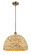 Ballston One Light Mini Pendant in Brushed Brass (405|516-1S-BB-RBD-16-NAT)