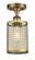 Downtown Urban LED Semi-Flush Mount in Brushed Brass (405|516-1C-BB-M18-BB)