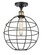 Ballston LED Semi-Flush Mount in Black Antique Brass (405|516-1C-BAB-CE-12-BK)