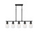 Downtown Urban LED Linear Pendant in Weathered Zinc (405|472-5I-WZ-G472-6CL)