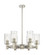 Downtown Urban LED Chandelier in Polished Nickel (405|434-6CR-PN-G434-7DE)