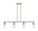 Downtown Urban Four Light Island Pendant in Satin Nickel (405|434-4I-SN-G434-7CL)