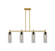 Downtown Urban LED Island Pendant in Brushed Brass (405|434-4I-BB-G434-12SM)