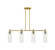 Downtown Urban LED Island Pendant in Brushed Brass (405|434-4I-BB-G434-12DE)
