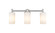 Downtown Urban Three Light Bath Vanity in Satin Nickel (405|434-3W-SN-G434-7WH)