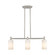 Downtown Urban Three Light Island Pendant in Satin Nickel (405|434-3I-SN-G434-7WH)