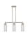Downtown Urban Three Light Island Pendant in Satin Nickel (405|434-3I-SN-G434-12DE)