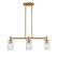 Downtown Urban Three Light Island Pendant in Brushed Brass (405|434-3I-BB-G434-7DE)