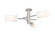 Downtown Urban Three Light Semi-Flush Mount in Satin Nickel (405|434-3F-SN-G434-7WH)